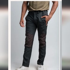 Northbound Gear Men's Water Resistant "Adventure" Pants NWT Black Orange Zip